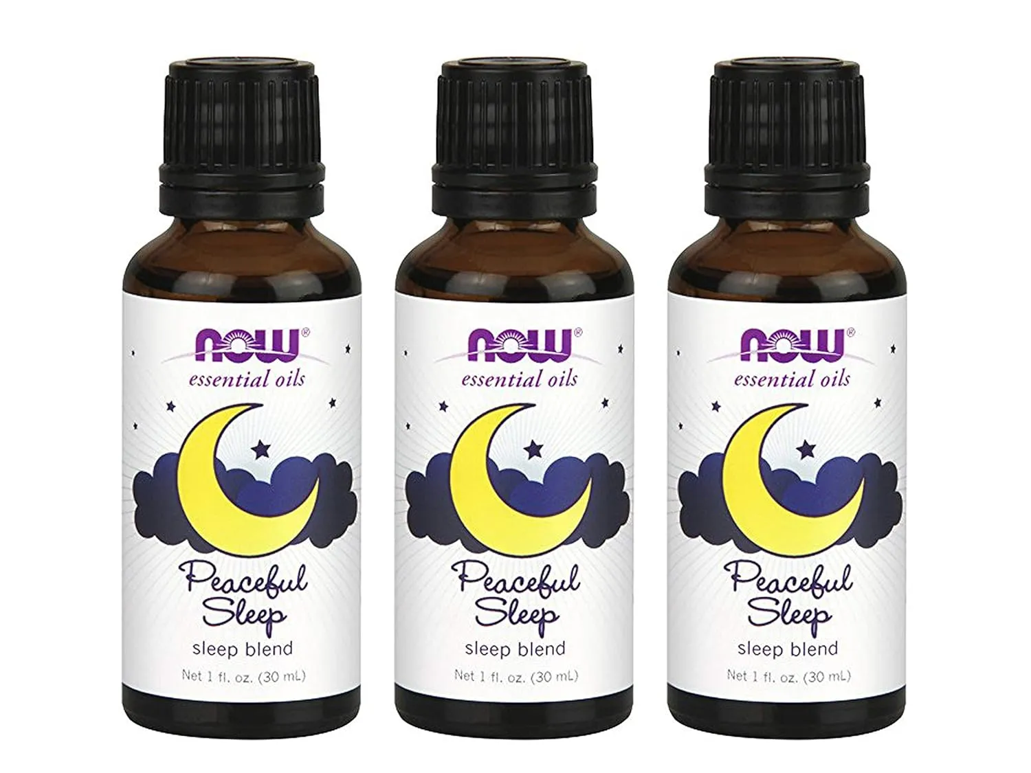 Peaceful Sleep Oil Blend, 1 oz by Now Foods (Pack of 3)