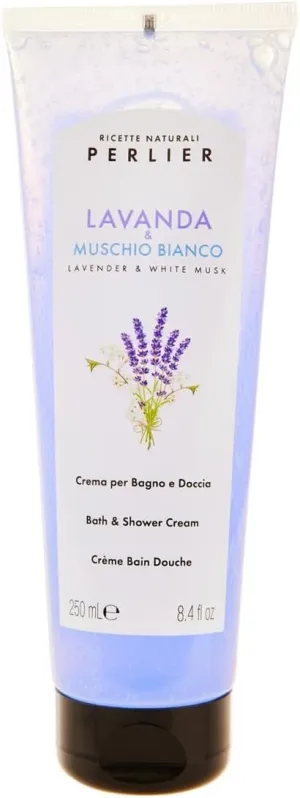 Perlier Bath and Shower Cream Lavender & White Musk 8.4 fl oz