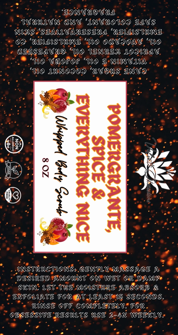 Pomegranate, Spice & Everything Nice Whipped Body Scrub