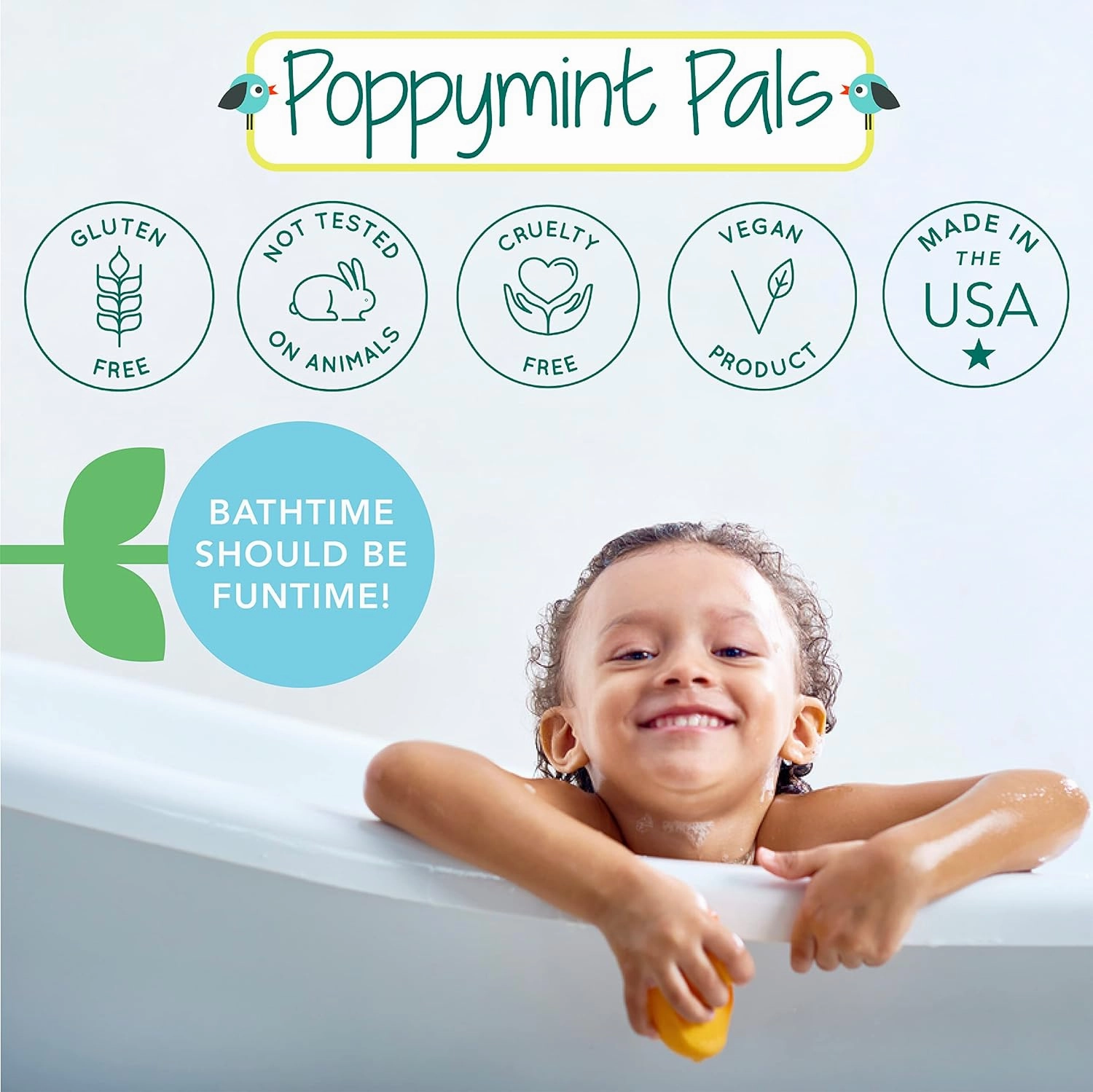 Poppymint Pals Toddler Bath Soak- Sweetness/Vanilla Delight