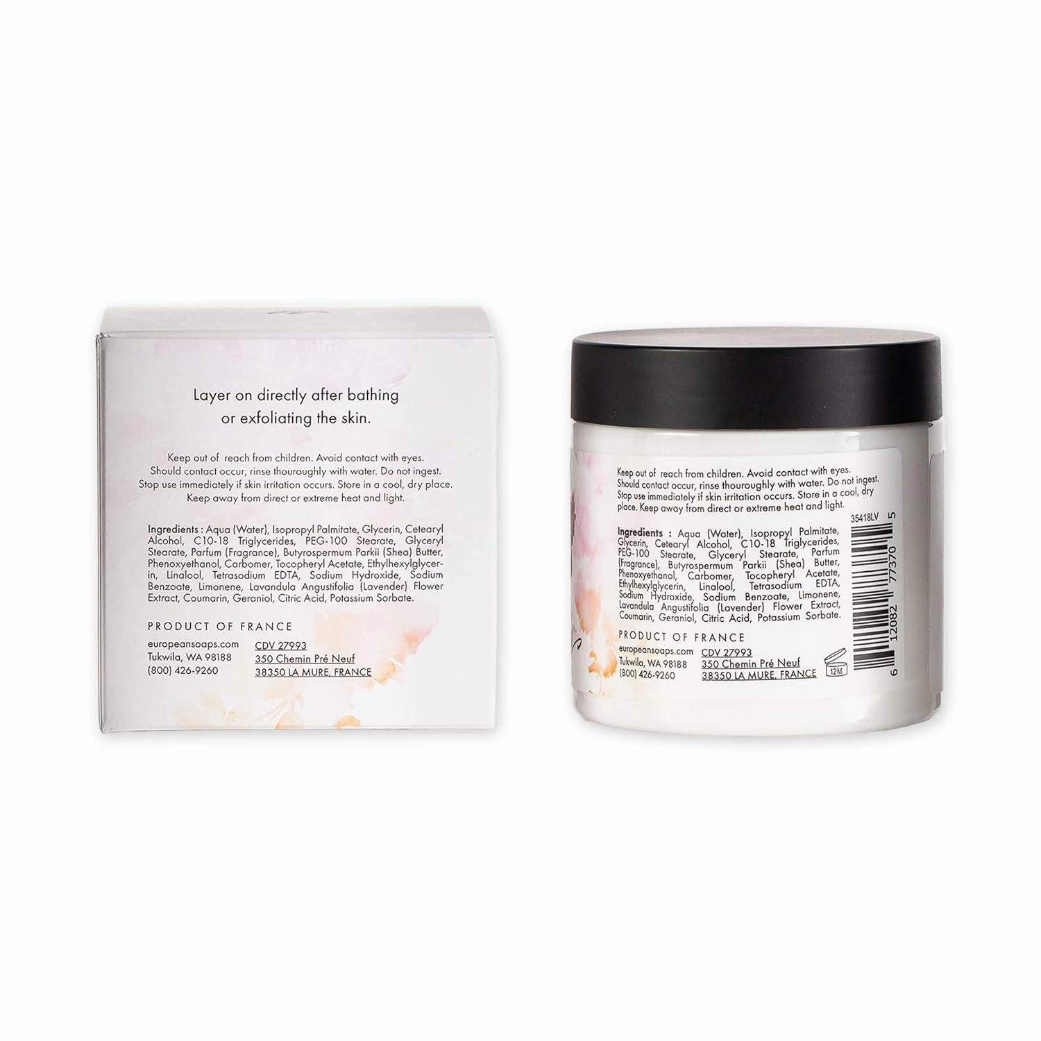 Pre de Provence Provincial Collection Lavender Oil Infused, Luxurious & Soothing, Body Butter Souffle, 6.7 Fl Oz
