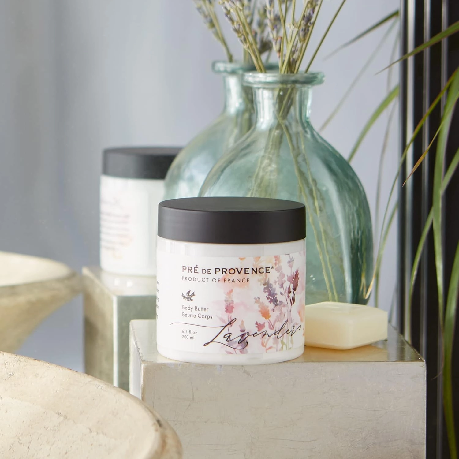Pre de Provence Provincial Collection Lavender Oil Infused, Luxurious & Soothing, Body Butter Souffle, 6.7 Fl Oz