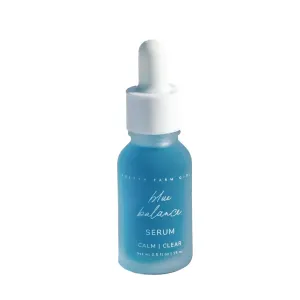 Pretty Farm Girl Blue Balance Serum – Calming Facial Serum with Blue Tansy and Chamomile – Lightweight Hydrating Formula for Redness and Irritation – All Skin Types - 0.5 oz