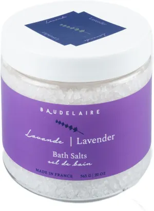 Provence Sante Relaxing Bath Salt - Luxury and Soothing Soak - Calming Lavender Scent - Made in France - 20 Oz