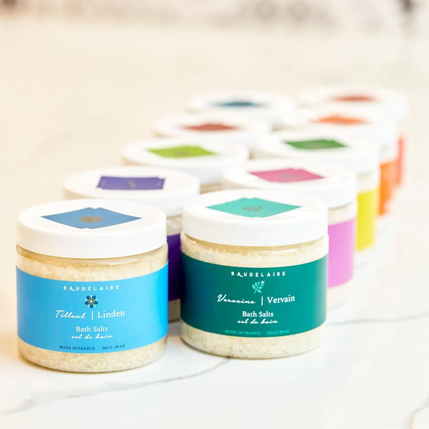 Provence Sante Relaxing Bath Salt - Luxury and Soothing Soak - Calming Lavender Scent - Made in France - 20 Oz