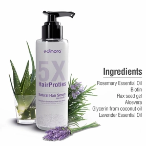PRZX 5X HairProties Natural Serum | Lavender | 5 Benefits in 1 | Helps reduce hair fall and dandruff