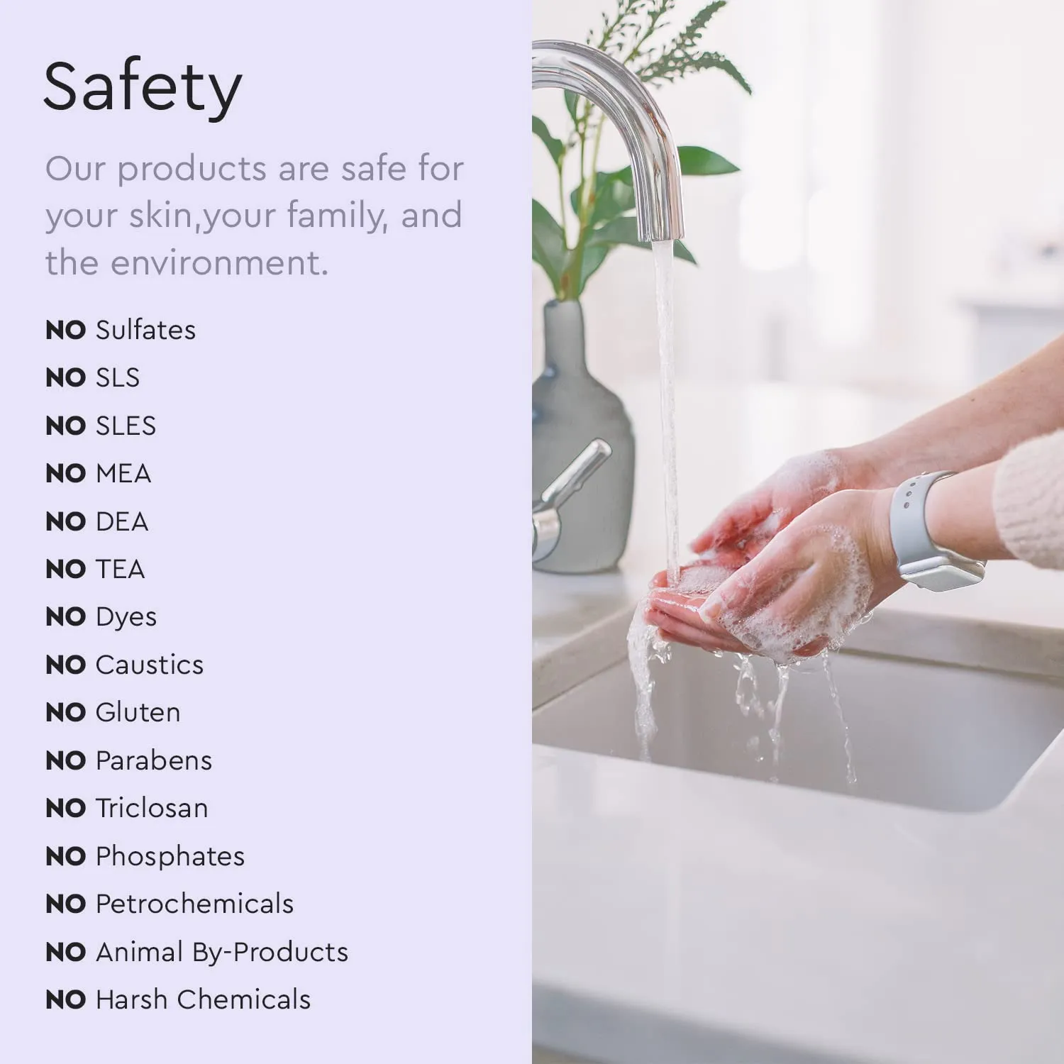 Puracy Foaming Hand Soap Refill - Plant-Powered Natural Hand Soap As Seen on TikTok, Non-Toxic, Sulfate-Free Liquid Soap, Moisturizing Foam Handwash Liquid (Lavender & Vanilla, 48 fl oz)