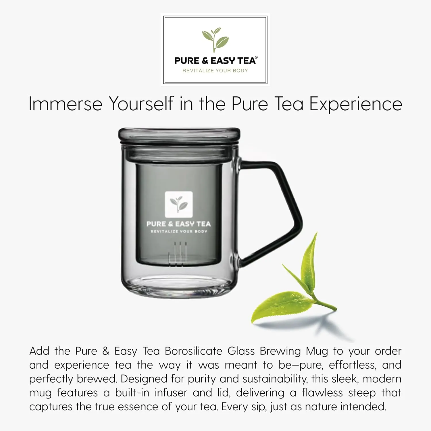 Pure And Easy Tea, Nighttime Nirvana, Natural Sleep & Relaxation Tea, Caffeine-Free Loose Leaf Blend with Chamomile, Lavender & Lemon Balm, Premium Wellness Tea, 20 BPA-Free Sachets