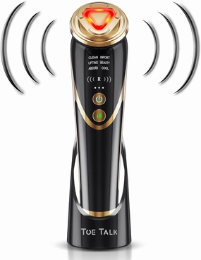 Radio Frequency Facial Machine with EMS - Anti-Aging Skin Tightening Rejuvenation Skin Care Eqipment Home Use,5 in 1 Light Therapy for Wrinkles Lifting High Frequency Face Massager.