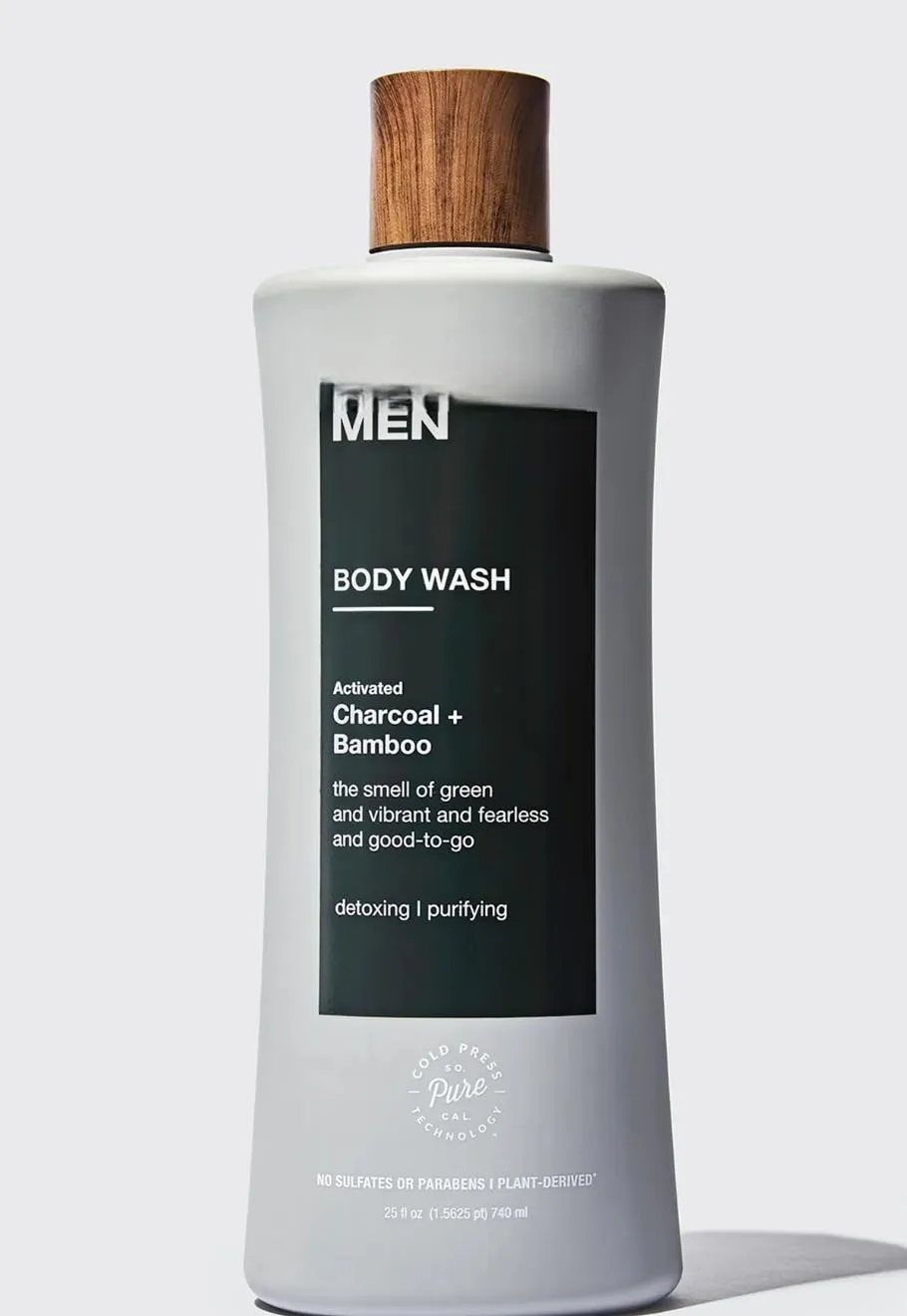 Raw PEMIUM Sugar Men's Body Wash/SCENT: Charcoal   Bamboo (Crafted with a unique blend of Charcoal Powder, Bamboo Extract and Jojoba Oil) - 25oz