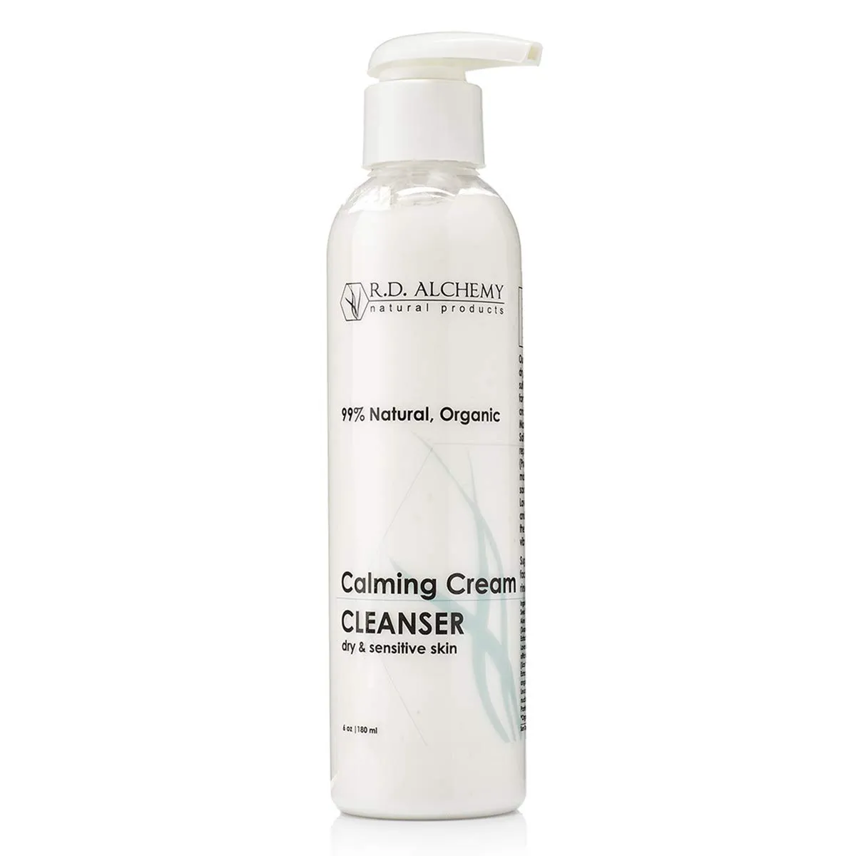 RD Alchemy - 100% Natural & Organic Calming Cream Cleanser. Sulfate Free Face Wash for Dry, Sensitive Skin - Soothing while Cleansing & Moisturizing.