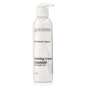 RD Alchemy - 100% Natural & Organic Calming Cream Cleanser. Sulfate Free Face Wash for Dry, Sensitive Skin - Soothing while Cleansing & Moisturizing.