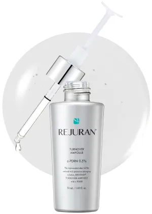 REJURAN® Turnover Ampoule, c-PDRN® (Larger Size) – Original Salmon DNA PDRN Face Serum for Firming, Hydrating, Radiant Glass Skin with Visible Anti-Aging Results. Korean Skin Care (1.69 fl oz)
