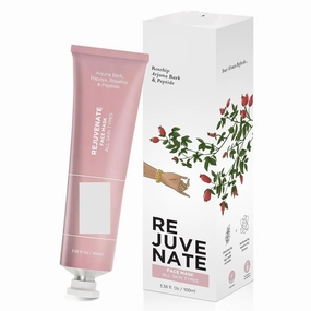 Rejuvenate Skin Tightening Face Mask & Scrub 100 ml - Gel Mask with Peptides & Rosehip - For All Skin Types - Reduces Fine Lines & Wrinkles, Instant Glowing Plump (50mlx2)