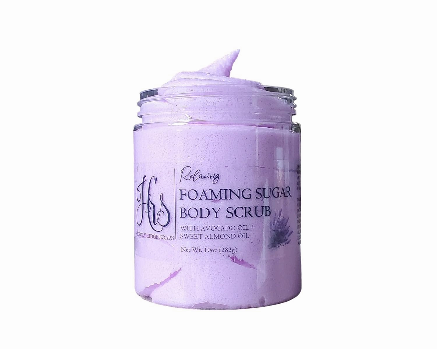 Relaxing Foaming Sugar Scrub | Whipped Sugar Scrub | Lavender Body Scrub | Natural Exfoliation | Exfoliate | Bridesmaid Gift | Spa Gift