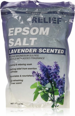 Relief Epsom Salt Lavender - Calming & Relaxing Soak, 16 oz,(Blue Cross Laboratories)