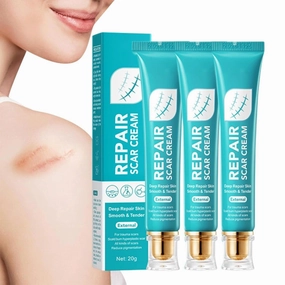 Repair Scar Cream,Body Cream,Advanced Scar Gel Away Gel,Skin Smoothing Firming and Fading,Reduces Appearance of Scars,Stretch Marks, Acne Marks (3PCS)