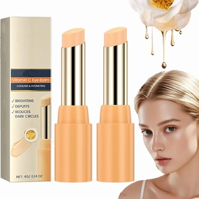 Repertoireof Eye Balm with Vitamin C Brightens and Reduces Puffiness, Vicinity Eye Balm, Vicinity Eye Cream, Hydrating Firming Eye Cream, Portable Eye Care Stick (2pcs, 1)
