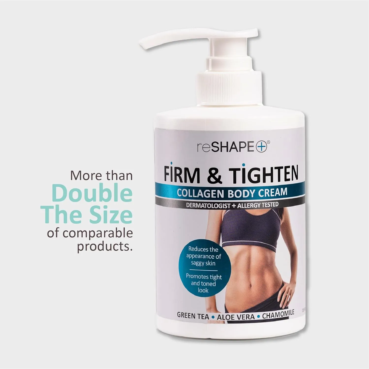 Reshape  Collagen Cream Moisturizer Body Lotion & Face Cream | Dry Skin Rescue Collagen Lotion | Skin Tightening Cream | Skin Firming   Tightening Lotion | Body Skin Care Products, 15 Fl Oz (2-Pack)