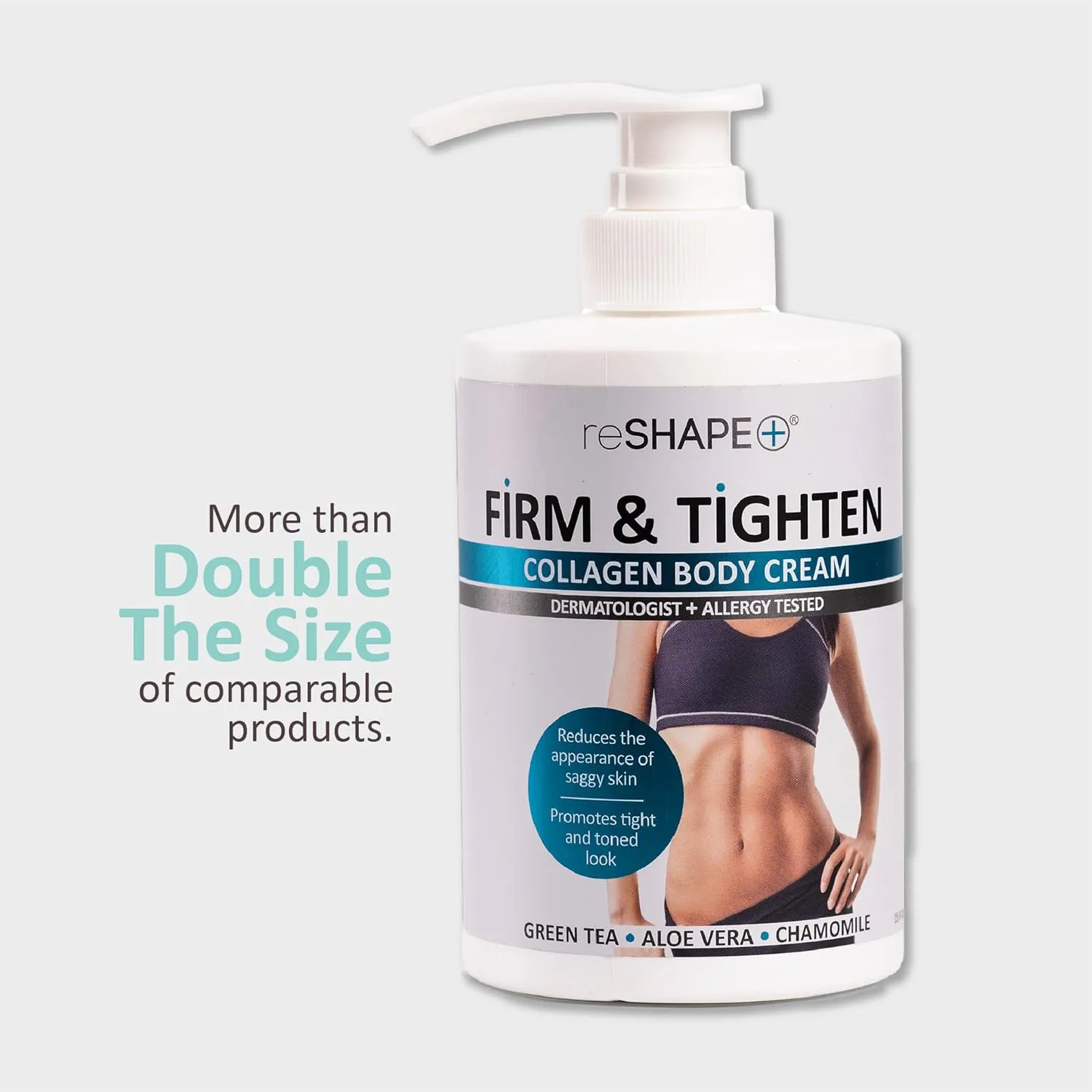 Reshape  Collagen Cream Moisturizer Body Lotion & Face Cream | Dry Skin Rescue Collagen Lotion | Skin Tightening Cream | Skin Firming   Tightening Lotion | Body Skin Care Products, 15 Fl Oz (2-Pack)