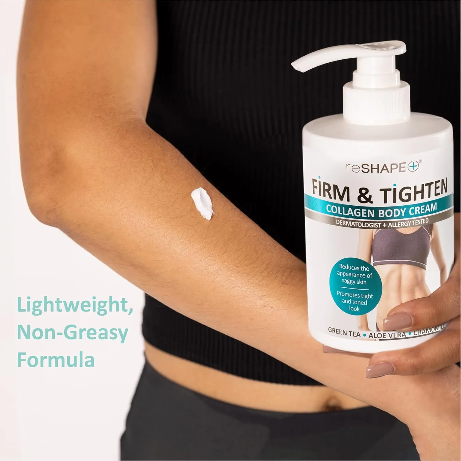 Reshape  Collagen Cream Moisturizer Body Lotion & Face Cream | Dry Skin Rescue Collagen Lotion | Skin Tightening Cream | Skin Firming   Tightening Lotion | Body Skin Care Products, 15 Fl Oz (2-Pack)
