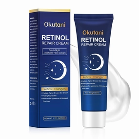 Retinol Cream for Face, Skin Tightening Cream for Face with Collagen and Hyaluronic Acid, Anti-Aging Face Moisturizer, Firming Skin Care Neck & Décolleté, Instant Lift, 1.7 fl oz