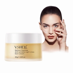 Retinol Eye Cream Fragrance Free 30g, Reduce Wrinkle Dark Circles Firming Eye Cream For Sensitive All Skin