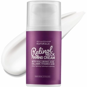 Retinol Neck Firming Cream: Advanced Face Tightening and Lifting Cream with Hyaluronic Acid, Collagen and Vitamin - Tightening Wrinkles, Firming Sagging Skin on Face, Neck, Décolleté - 2.7 Oz