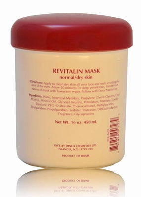 Revitalin Mask for Normal/Dry Skin Nourishing & Hydrating Facial Treatment Reduces Fine Lines & Wrinkles 16 oz., 450 ml.