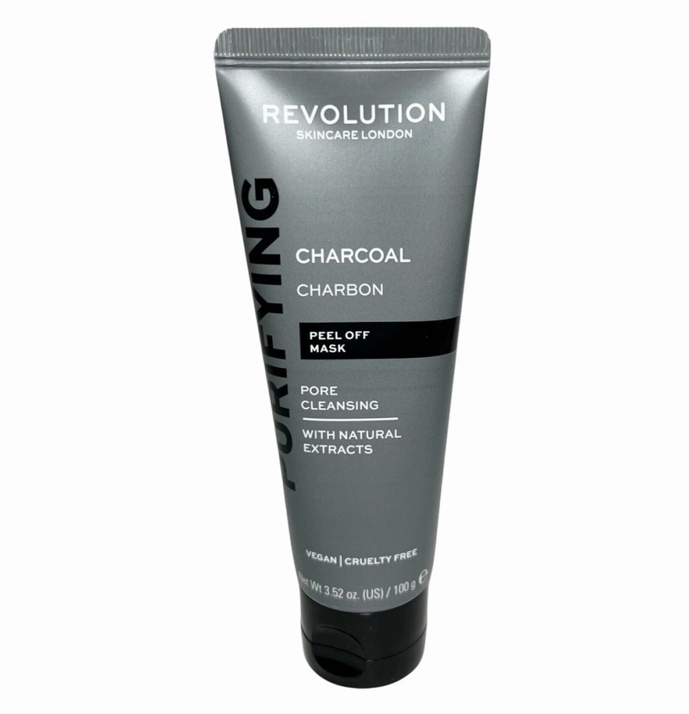 Revolution Skincare Purifying Charcoal Peel Off Mask Pore Cleansing with Natural Extracts