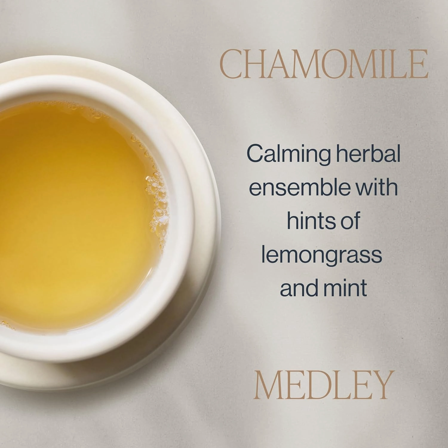 Rishi Tea Chamomile Medley Herbal Tea - Organic, Caffeine Free Sachet Tea Bags, Sleep Friendly Calming Chamomile Flowers with Lemon Verbena & Mint - 15 Count (Pack of 6)