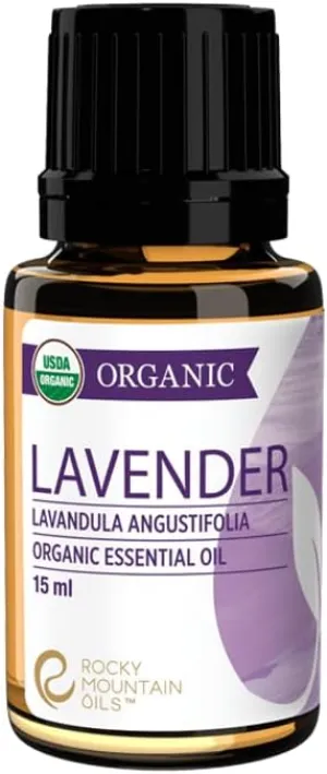 Rocky Mountain Oils Organic Lavender Essential Oil - Aromatherapy Essential Oils for Diffuser, Topical, and Home - 15ml