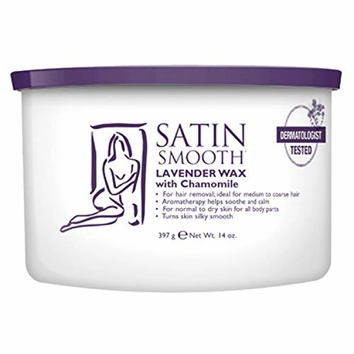 Satin Smooth Lavender Soft Wax with Chamomile (Strip) 400g (14 oz) Can