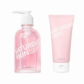 Saturday Skin Rub-A-Dub Refining Peel Gel Facial Cleansing Gels Facial Cleansing Washes and Hydrating Gentle Facial Gel Cleanser Makeup Remover Sensitive Skin