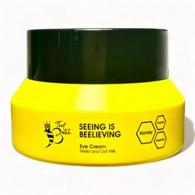Seeing is Beelieving Eye Cream 15ml with propolis, honey, prebiotics, reishi and oat milk for antiaging, crows feet, dark circles, and puffiness
