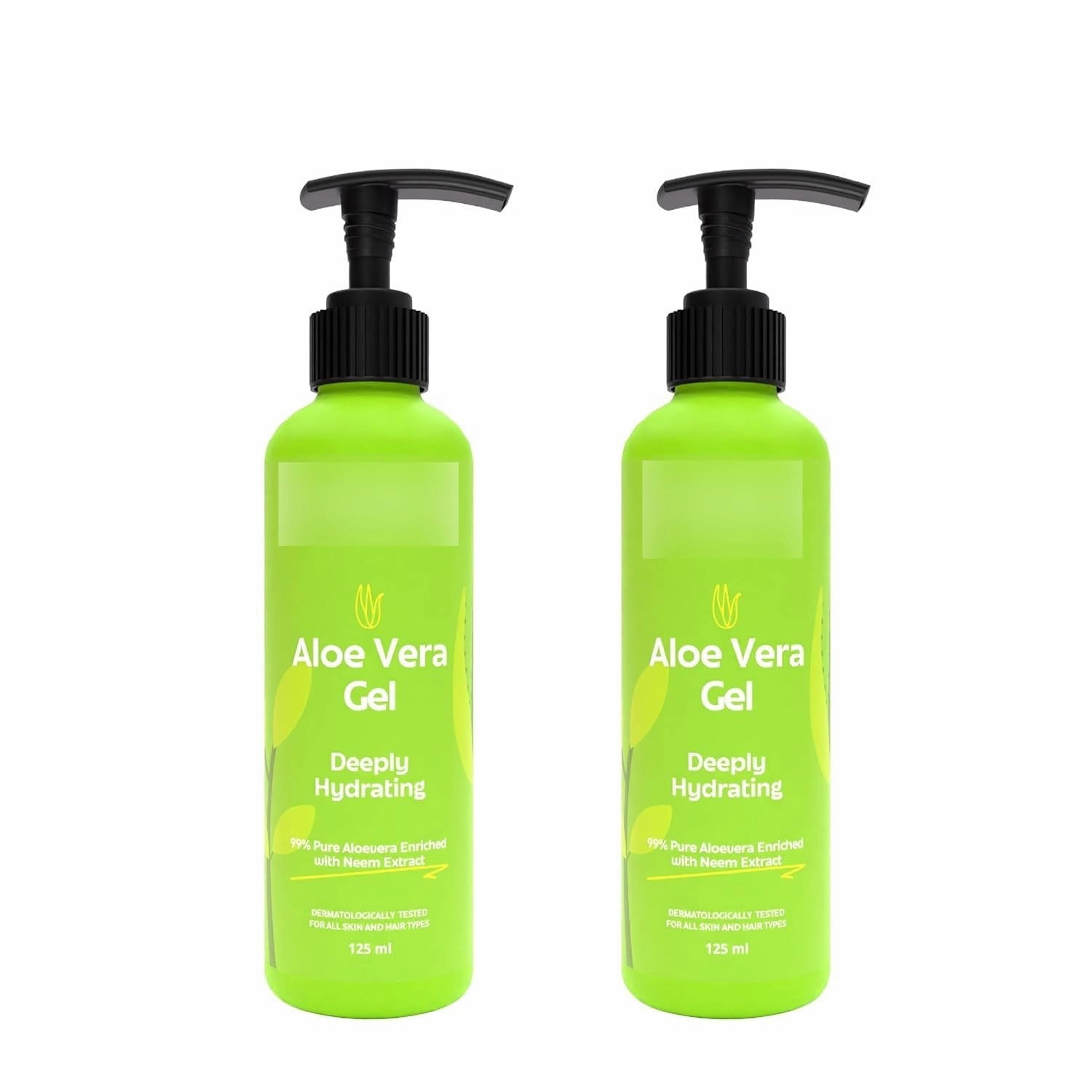 SELVANI Aloe Vera Gel | Aloe Vera   Neem | Magical Gel for Multi usage | For Men & Women |All Skin types | 125 ml (Pack 2)