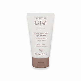 SERENI BIO | Repairing Mask CICA-SOOTHING 50ml | Organic Hydrating Face Mask for Sensitive & Dry Skin – Deeply Nourishes, Calms & Restores | Organic, Vegan & Fair Trade certified