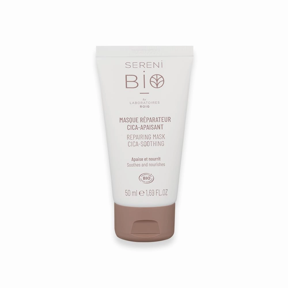 SERENI BIO | Repairing Mask CICA-SOOTHING 50ml | Organic Hydrating Face Mask for Sensitive & Dry Skin – Deeply Nourishes, Calms & Restores | Organic, Vegan & Fair Trade certified