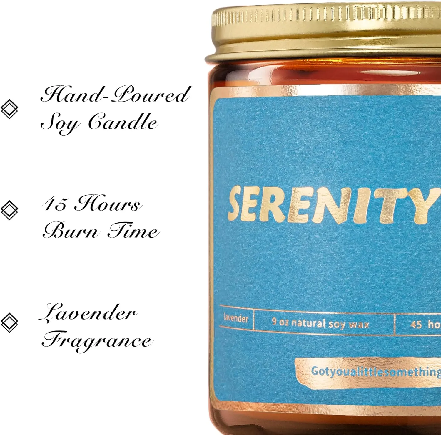 Serenity Now, Lavender Vanilla Scented Candle - Seinfeld Merch Gifts for Women and Men ; Seinfeld TV Show Merchandise, Mothers Day Relaxation Gift Idea for Friends ; Funny Relaxing Soy Candle