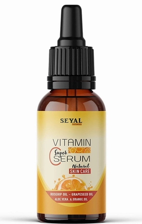Seyal Vitamin C Face Serum for Glowing Skin | Skin Pigmentation | Scar Treatment, Wrinkle, Anti Aging Skin Care, Oily & Dark Spot Corrector For Men & Women (30ml)