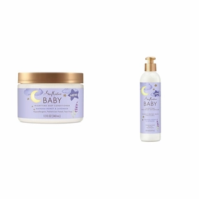SheaMoisture Baby Manuka Honey & Lavender 12 oz Deep Conditioner   8 oz Pre-Wash Hair Detangler Nighttime Skin and Hair Care Regimen