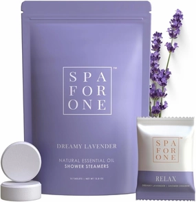 Shower Steamers Aromatherapy 15 Pack - Lavender Natural Essential Oils for Mothers Day, Birthday Gifts for Mom, Relaxation Stress Relief Travel Essentials for Women & Men