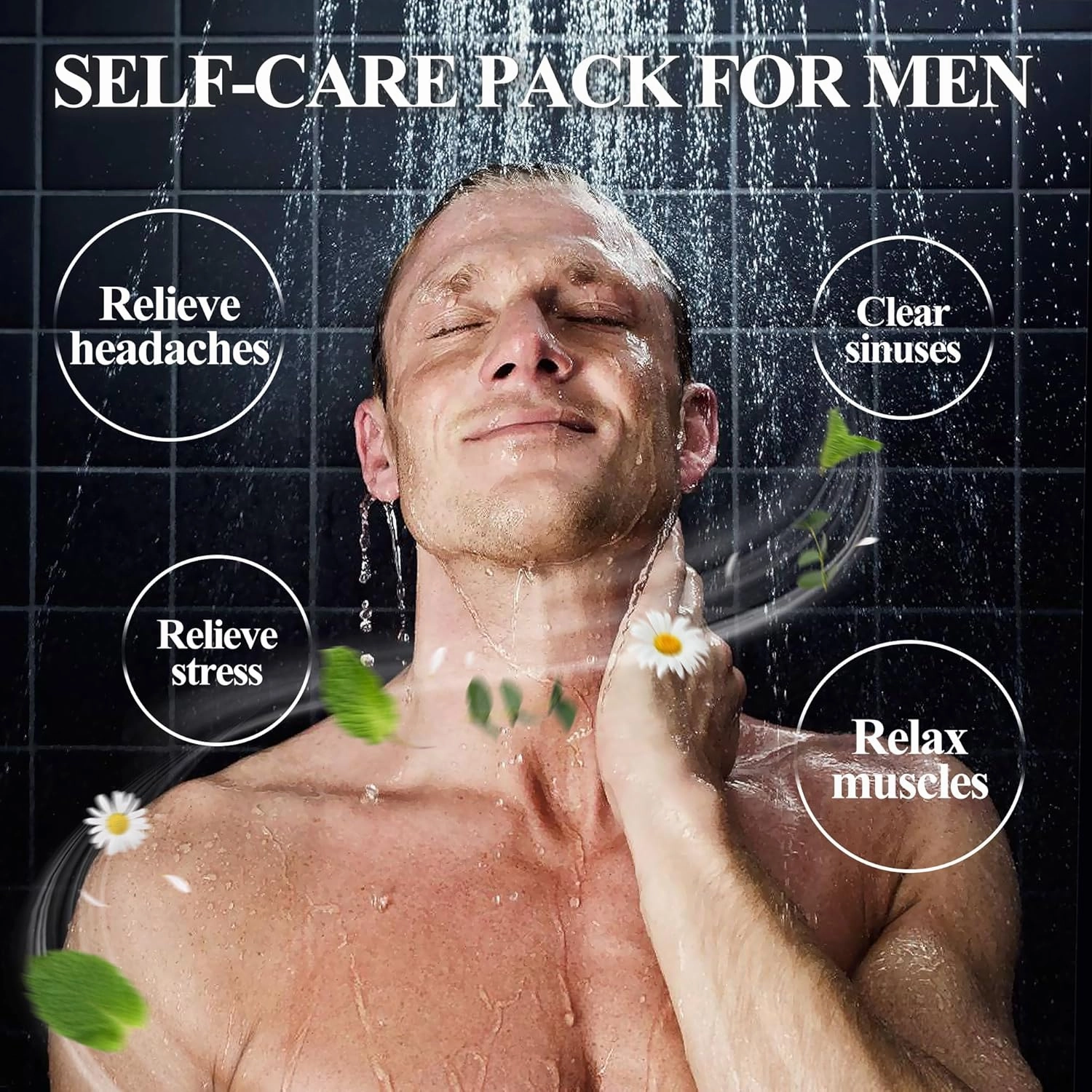 Shower Steamers Aromatherapy 18 Pack, Birthday Gifts for Men Women, Natural Essential Oils Shower Tablets with Individually Wrap, Relieve Stress, Relax Muscles, 6 Mint   6 Eucalyptus   6 Chamomile