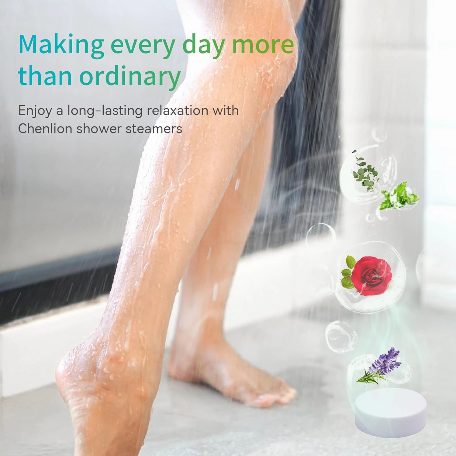 Shower Steamers Aromatherapy 18 Pack, Birthday Gifts for Women, Natural Essential Oils Shower Tablets for Kids, Individually Wrapped, Relieve Stress, Clear Sinuses, 6 Lavender   6 Eucalyptus   6 Rose