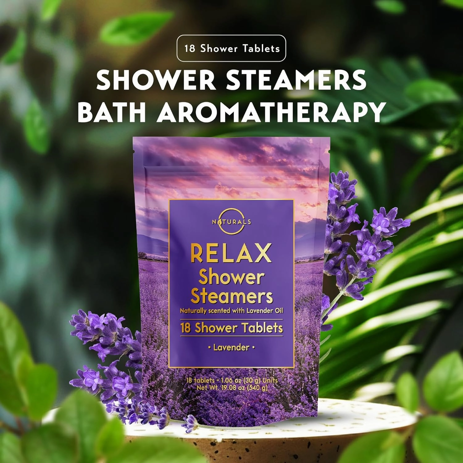 Shower Steamers Aromatherapy - Birthday Gifts for Women - Shower Bombs Aromatherapy, Spa Day Essentials, Relaxation Spa Gifts - Self Care Unique Gifts for Women and Men (Lavender 18 Count)