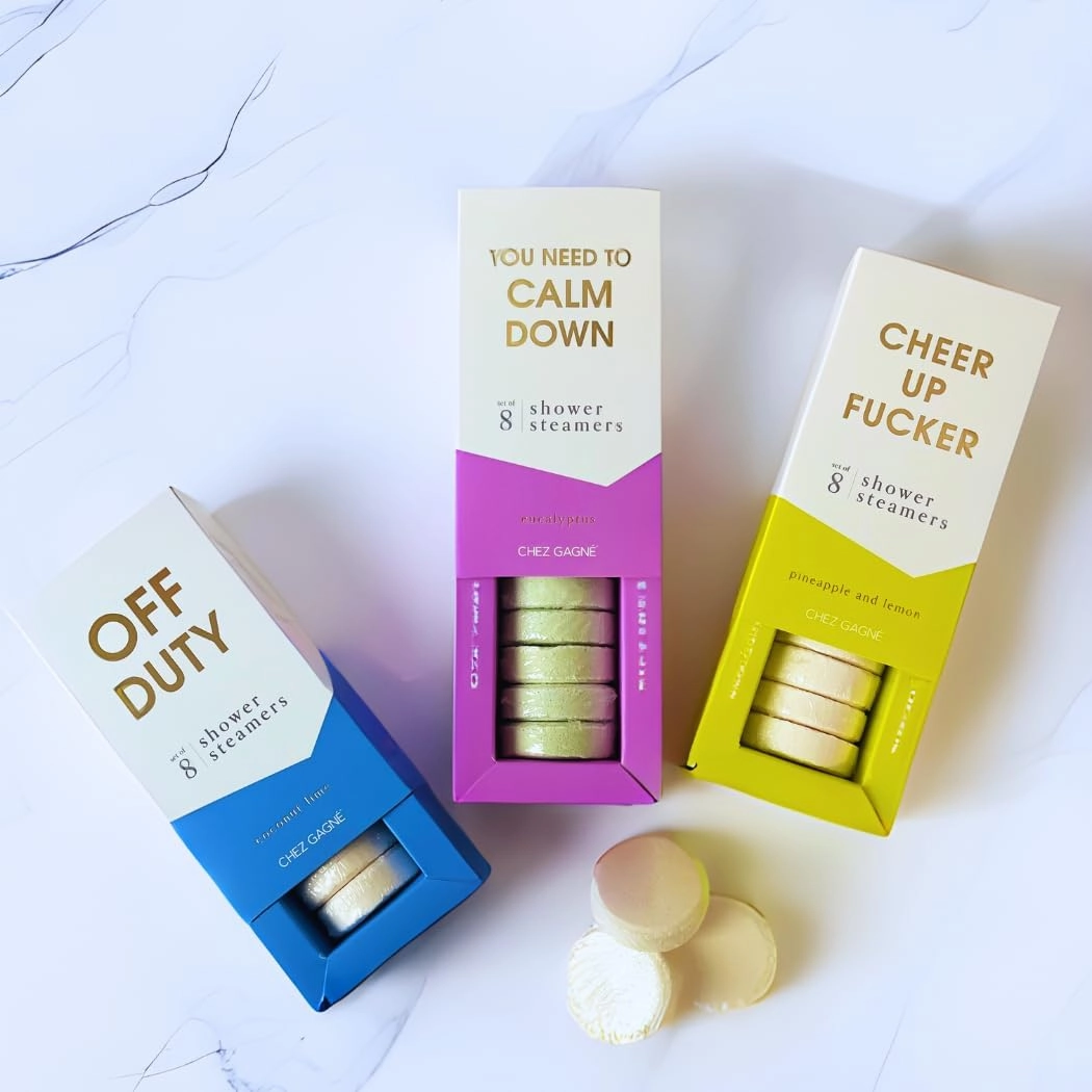Shower Steamers Aromatherapy (Set of 8) – Vegan, Cruelty-Free, Made in USA – Paraben, Sulfate & Phthalate-Free – Choose Your Scent – Stress Relief (Off Duty - Coconut Lime)