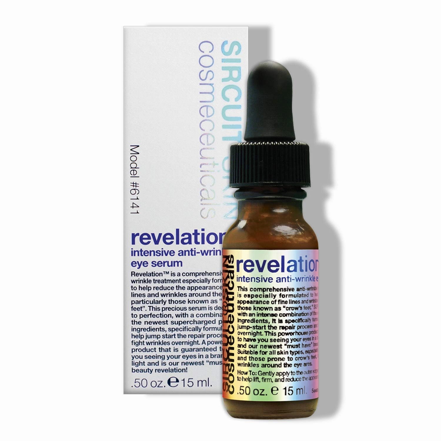 Sircuit Skin REVELATION Intensive Anti-Wrinkle Eye Serum - Eye Firming Serum with Retinol, Birch Bark Extract   Peptides - Eye Lifting Serum to Help the Appearance of Fine Lines   Wrinkles (0.5 oz)