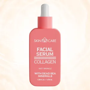 Skin Care Collagen Serum - Rejuvenates Moisturizes Nourishes and Soothes Face - Enriched with Dead Sea Minerals for All Skin Types - Hydrating Facial Care Treatment 1.69 fl.oz