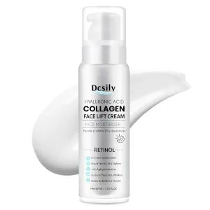 Skin Tighten And Lift Neck Cream: Face Lift Cream 6-in-1 Anti-Aging Moisturizer for Anti Wrinkle - Hydrating Neck Firming Cream with Retinol, Collagen, Peptide, Hyaluronic Acid for Neck & Décolleté