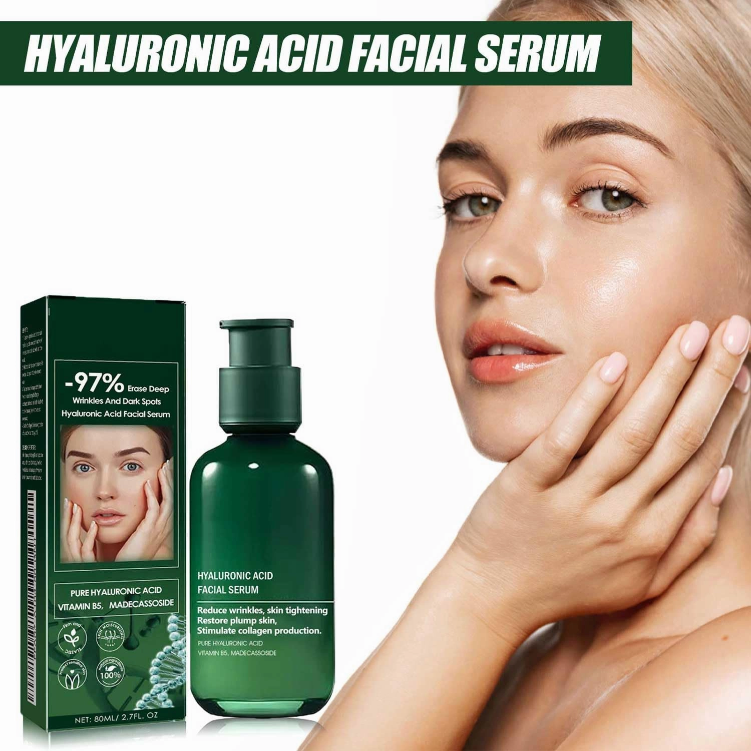 Skin Firming Rejuvenating Serum, Skin Firming Serum For Face And Neck, Hyaluronic Acid Facial Serum, Skin Lifting And Firming Facial Serum, Skin Firming Serum, For All Skin Types (3pcs)